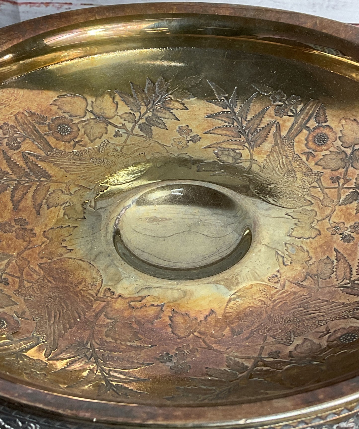 Simpson Hall Miller & Co Vintage Bride Basket Trecle Plate Silver Plated