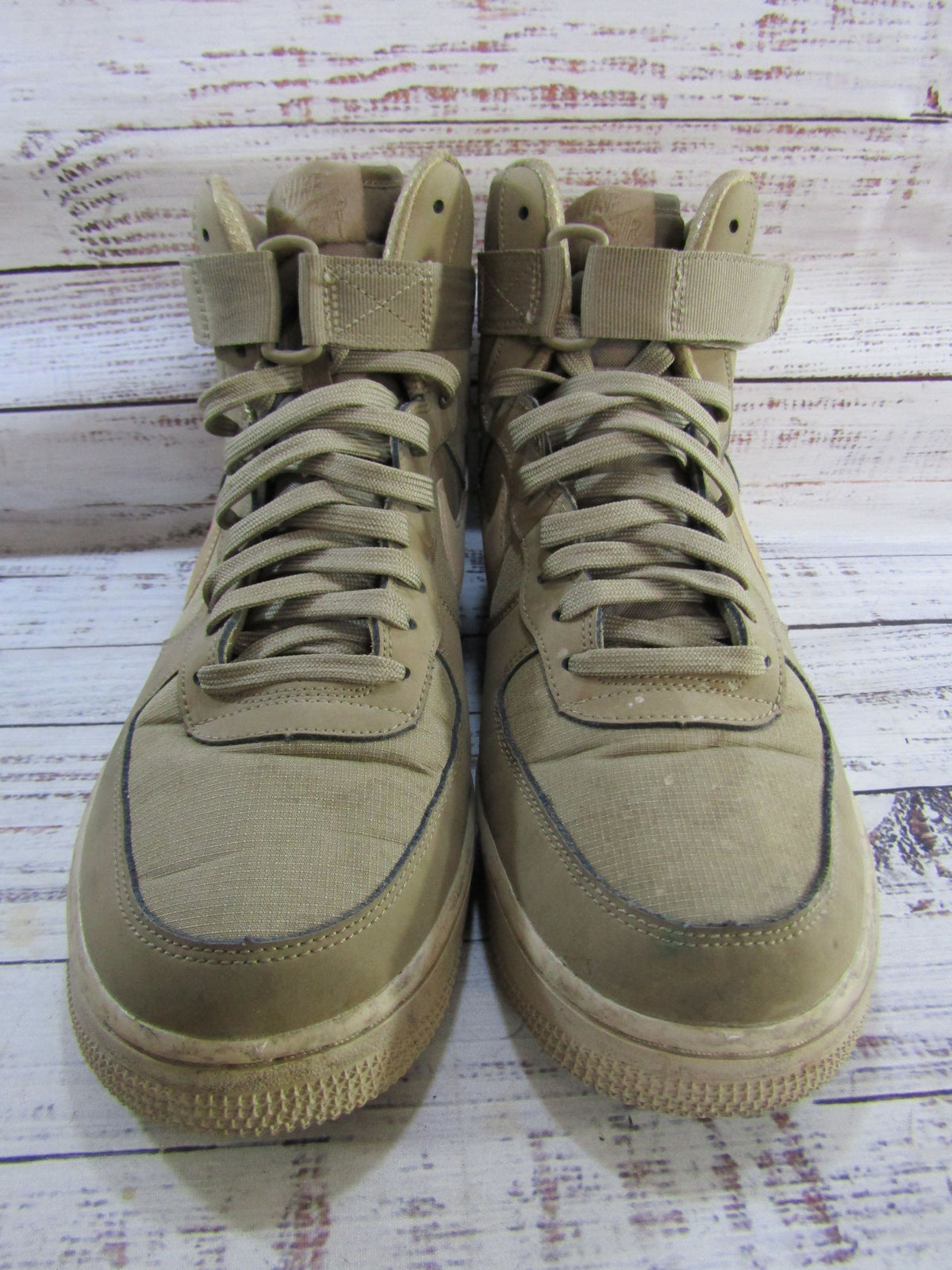 Nike Air Force 1 High '07 Men's Canteen Leather Mid-Top Sneakers 10 315121-206
