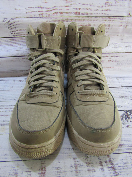Nike Air Force 1 High '07 Men's Canteen Leather Mid-Top Sneakers 10 315121-206