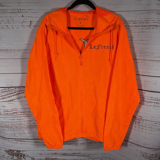 LaFrance Lamelo Ball Neon Orange 1 of 1 Hooded Windbreaker Jacket - Size L