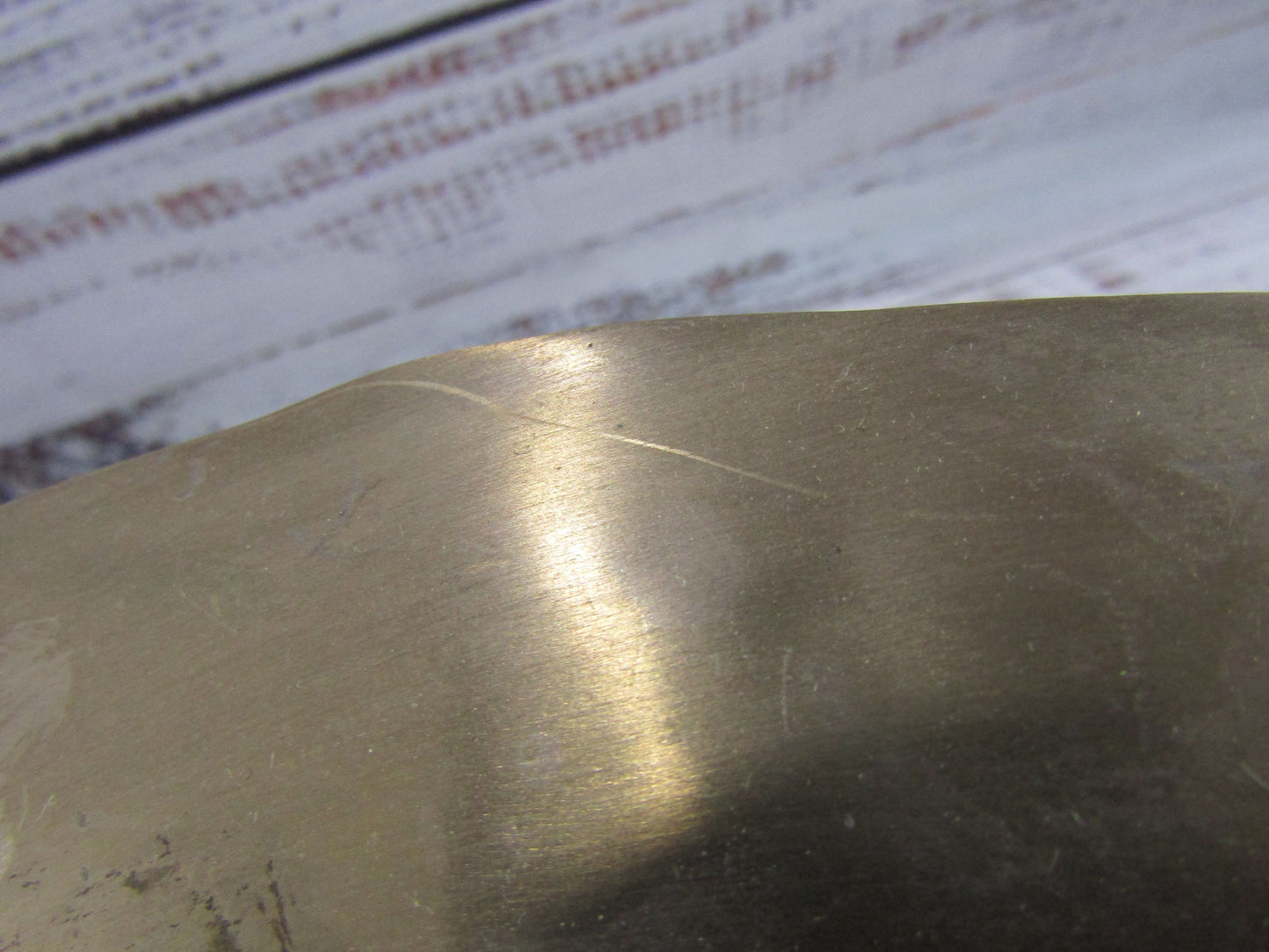 Hammered Brass Decorative Plate