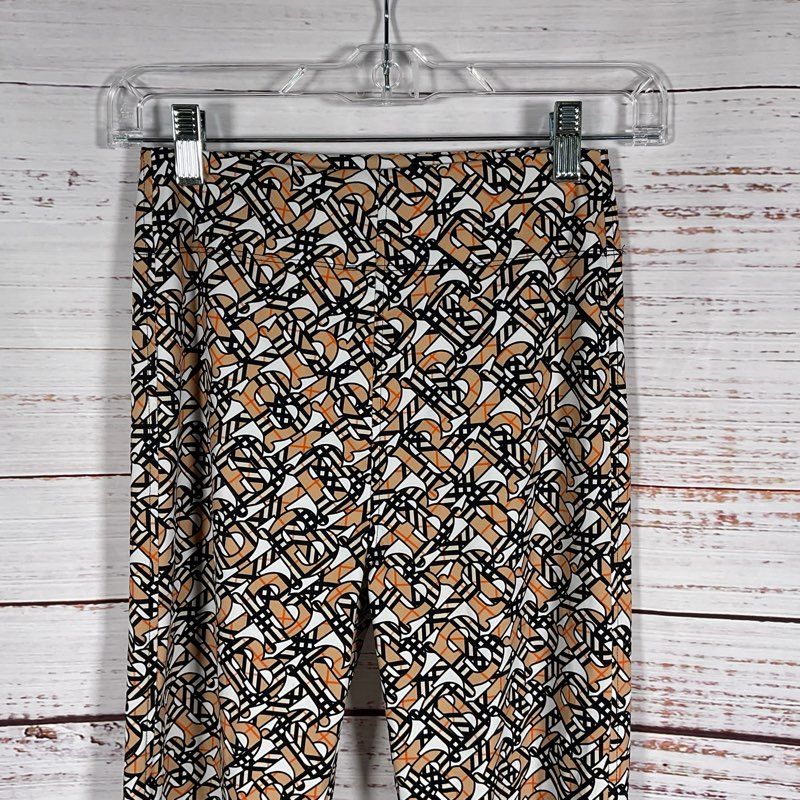 Burberry Madden Monogram Print Leggings Women's Pants - Size S/P