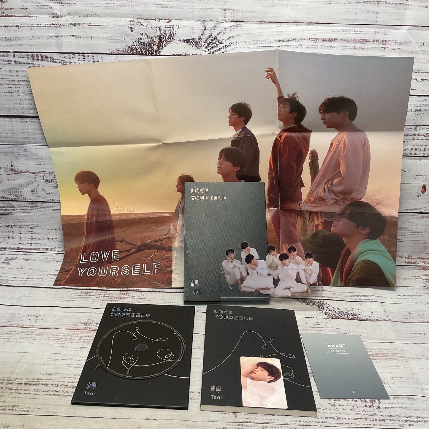 BTS Love Yourself: Tear Photobook, Photocard, Poster, CD
