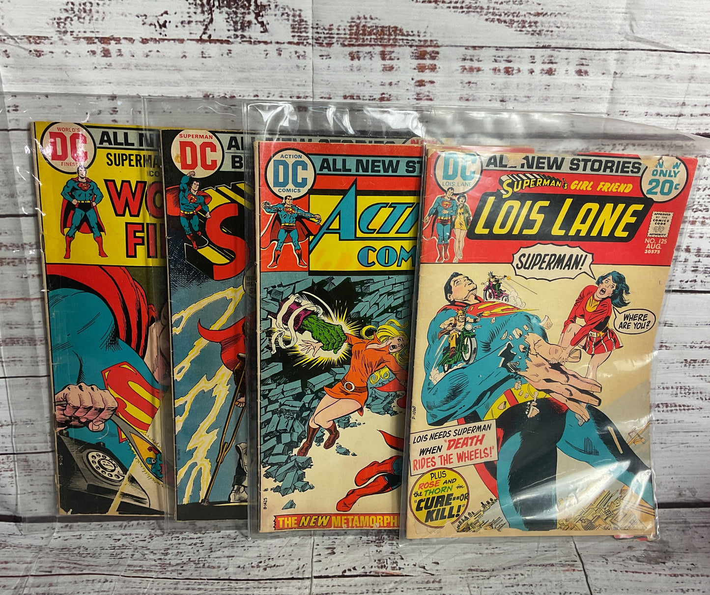 DC Comics Vintage Superman Collection of 4 Comic Books