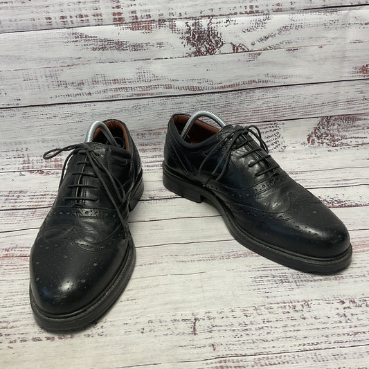 J. Terry & Sons Black Leather Oxford Brogue Dress Shoe Men Size 9