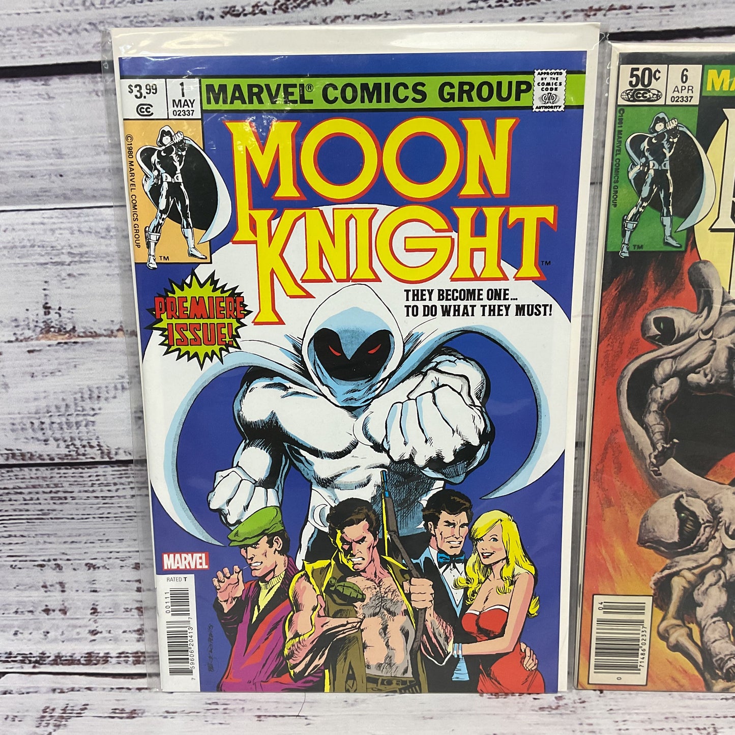 Moon Knight #1 Facsimile, 6, 14 Marvel Comic Book