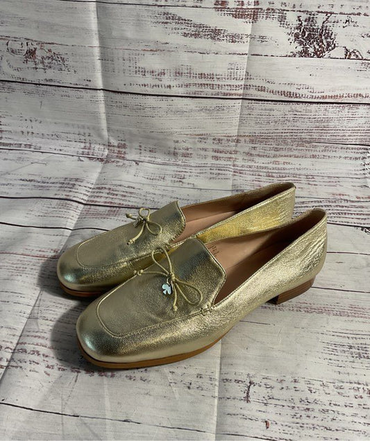 Women's Kate Spade New York Sarah Metallic Leather Loafers Gold Size 6B