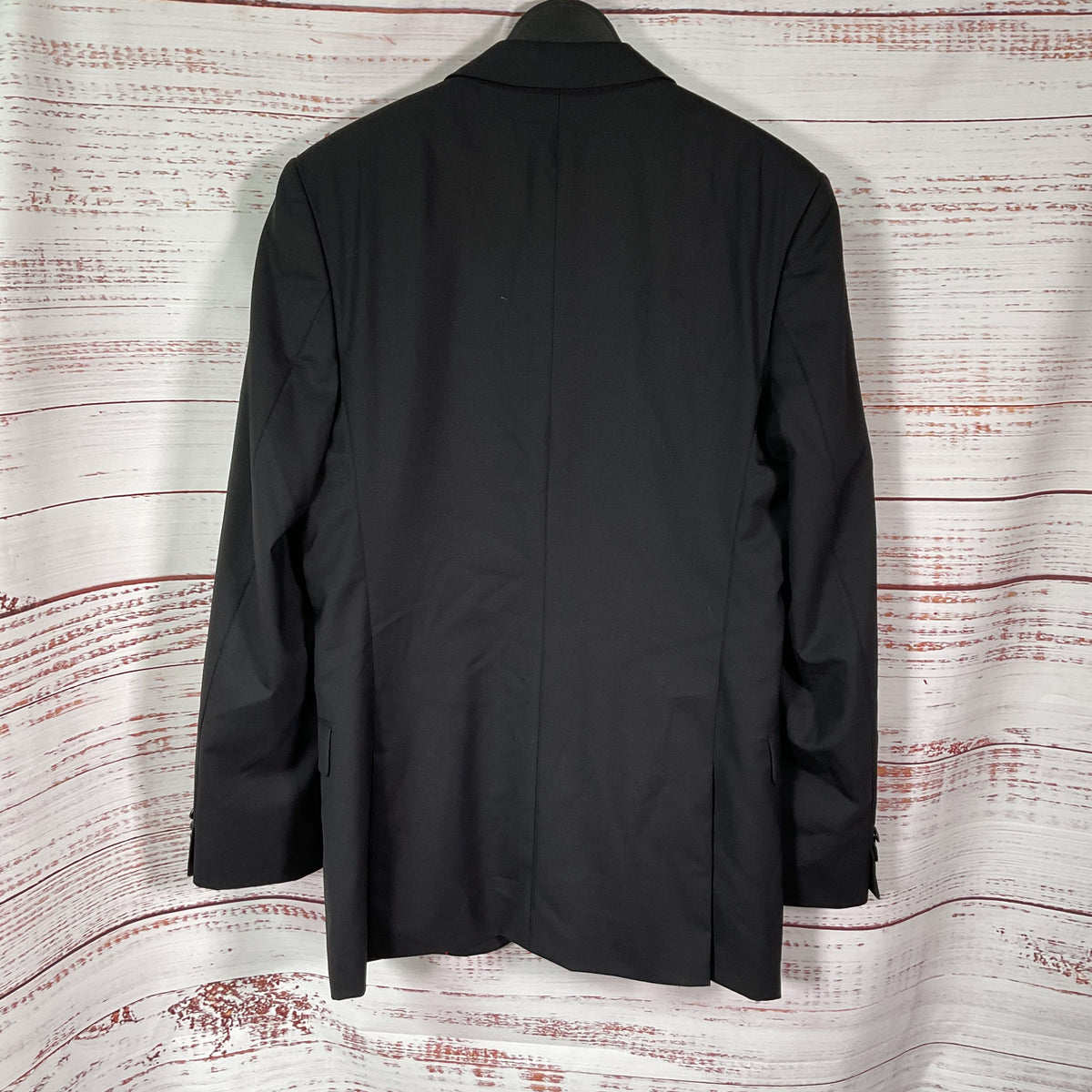 Hugo Boss Amaro/Heise Black Wool 2 Button Jacket - Size 42L