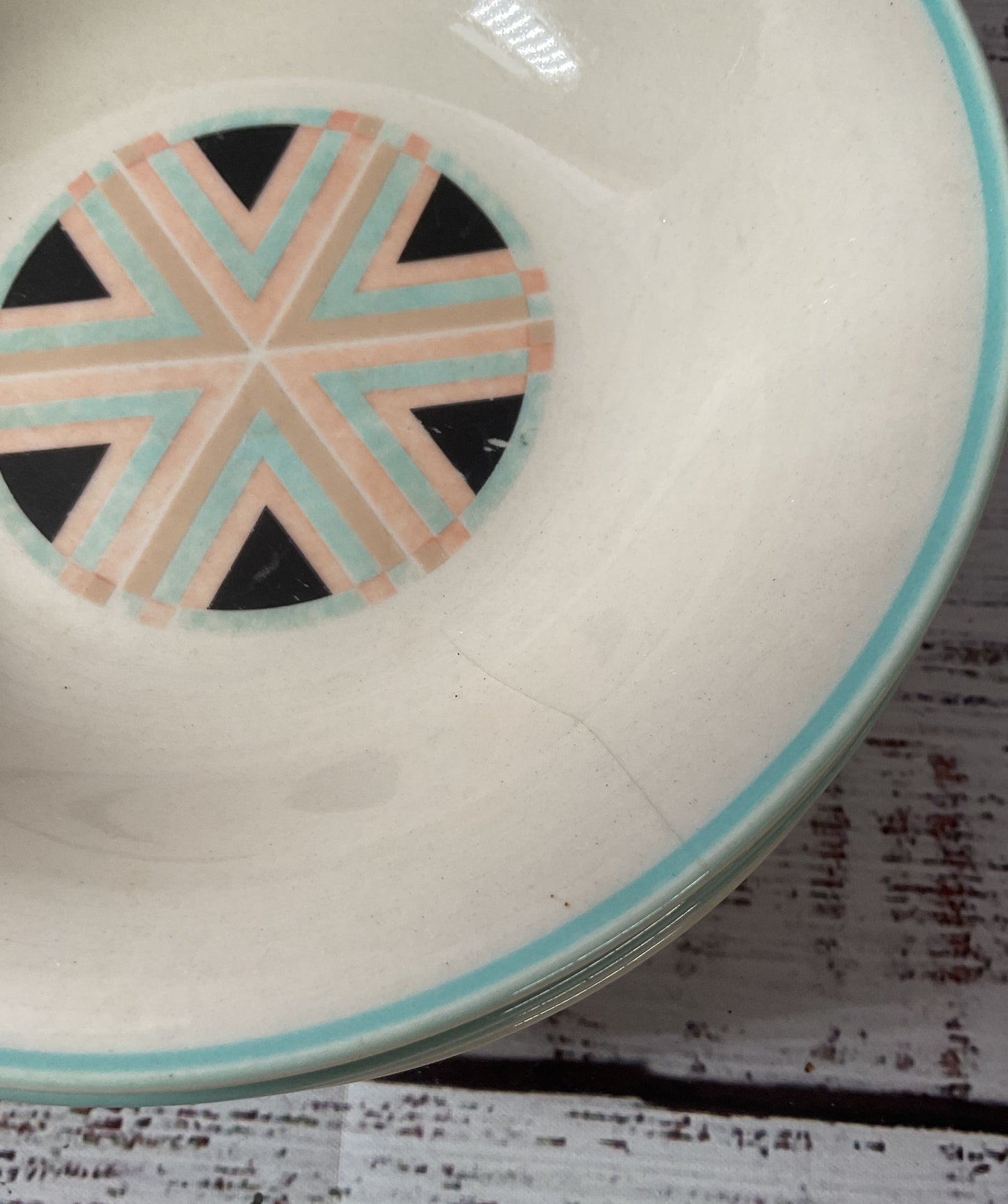 Zuni Sango Stoneware Japan 6 Cereal Bowls AS IS