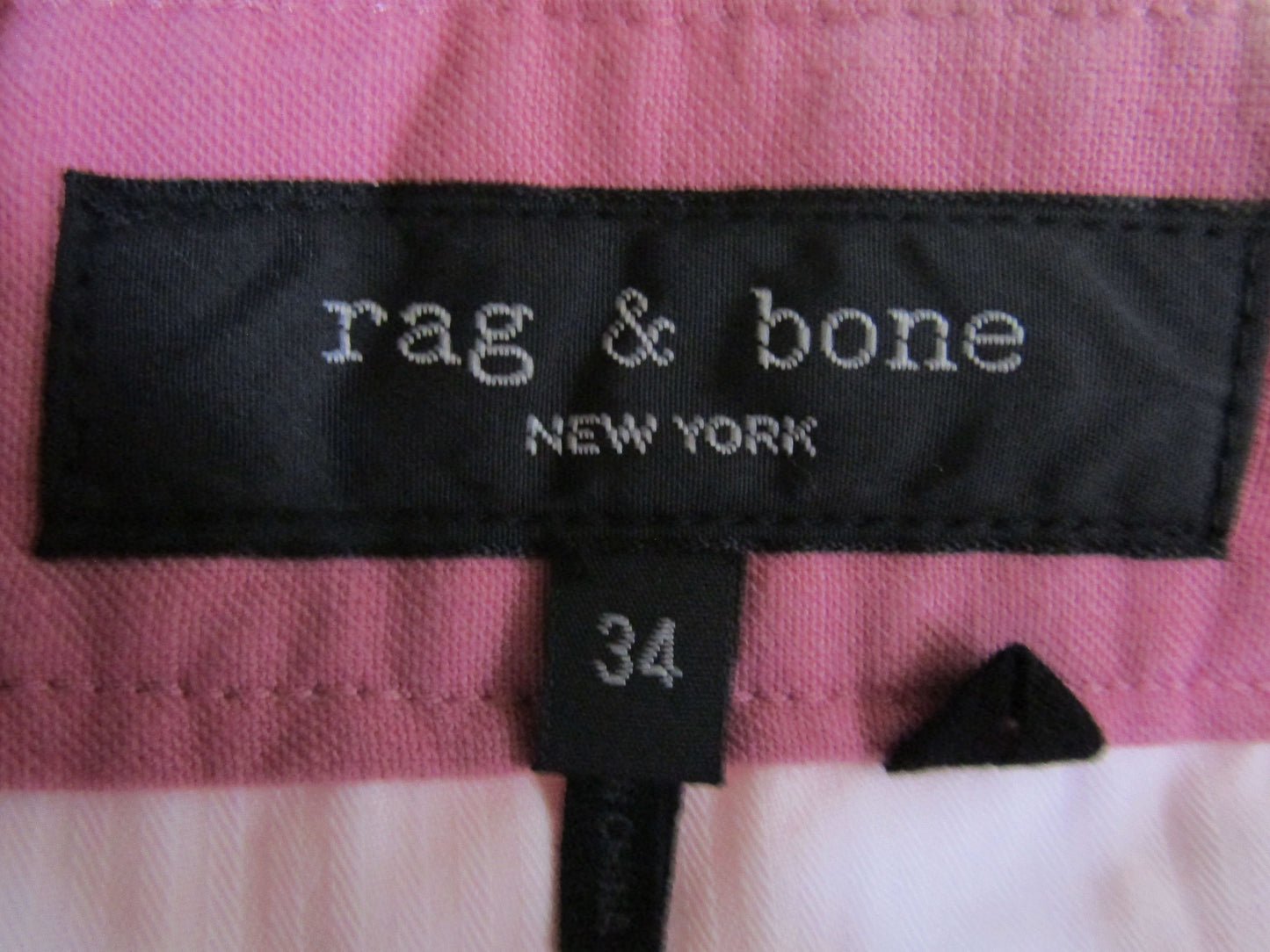 Rag & Bone Women's Dusty Rose Cotton Linen Blend Shorts Size 34