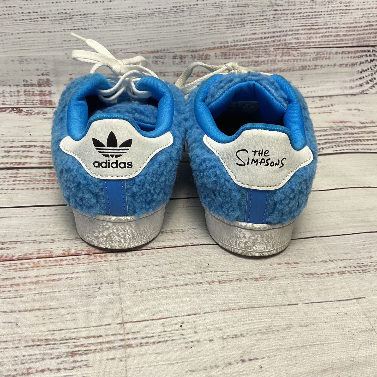adidas X The Simpsons Superstar Marge Blue Sneaker Athletic Shoe Kids 13.5