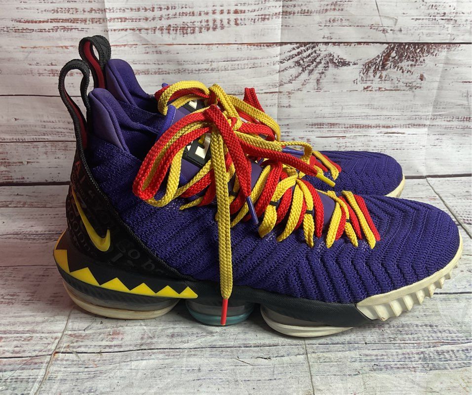 Nike LeBron 16 Martin Men's Sneakers Purple 11
