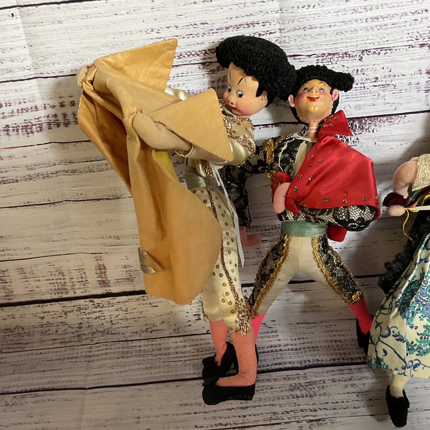 Set of 3 VTG./ANTIQUE KLUMPE & ROLDAN Matador and Flamenco Collectible Dolls