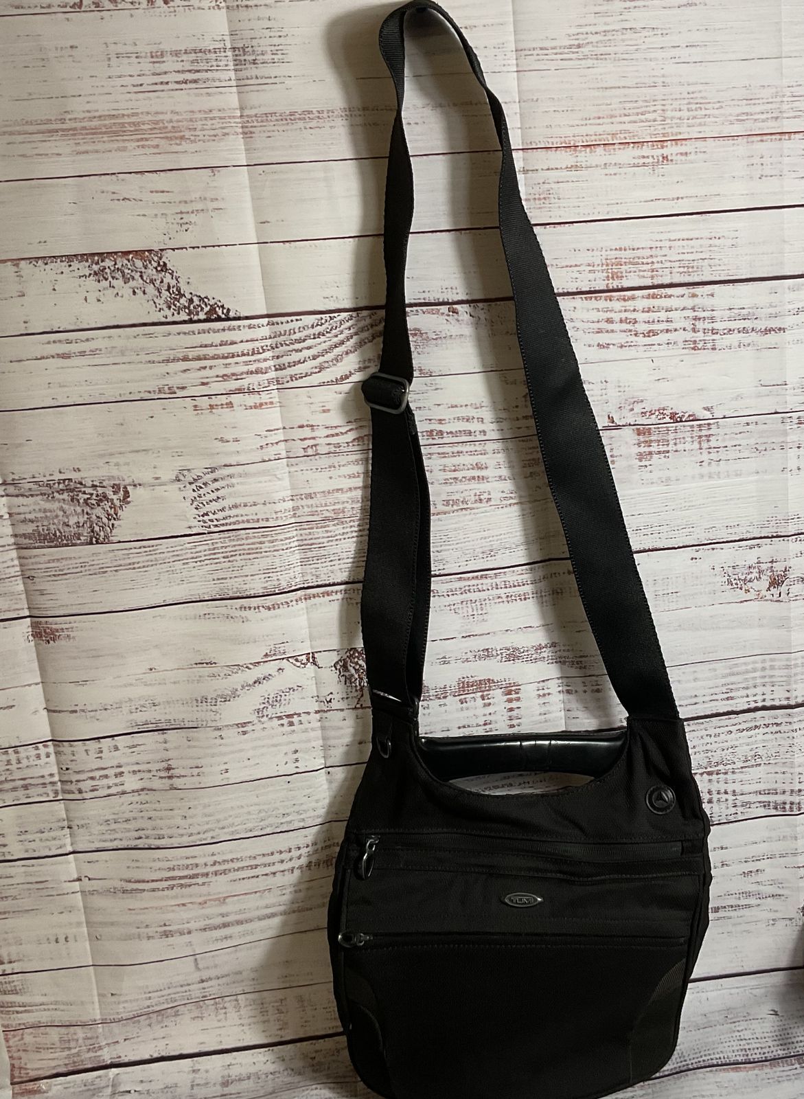 TUMI Unisex Black Crossbody/Handle Travel Bag