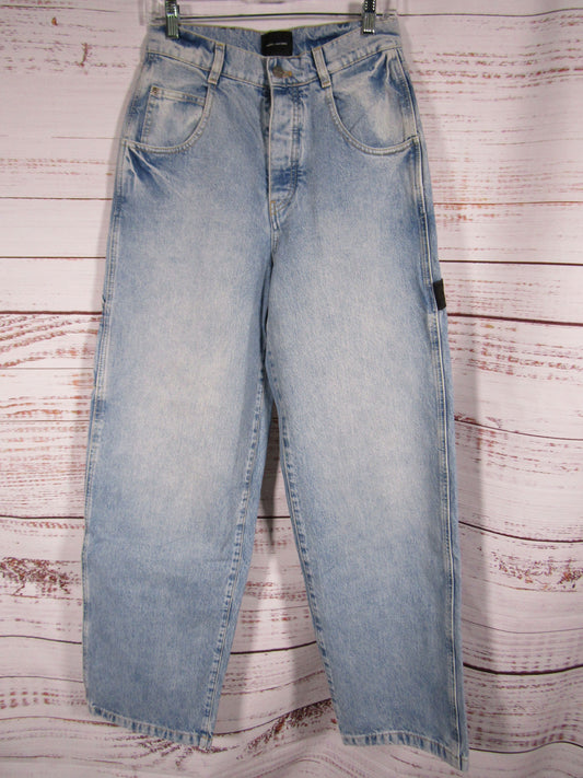 Marc Jacobs Women's Blue Oversized Carpenter Jeans Size 24