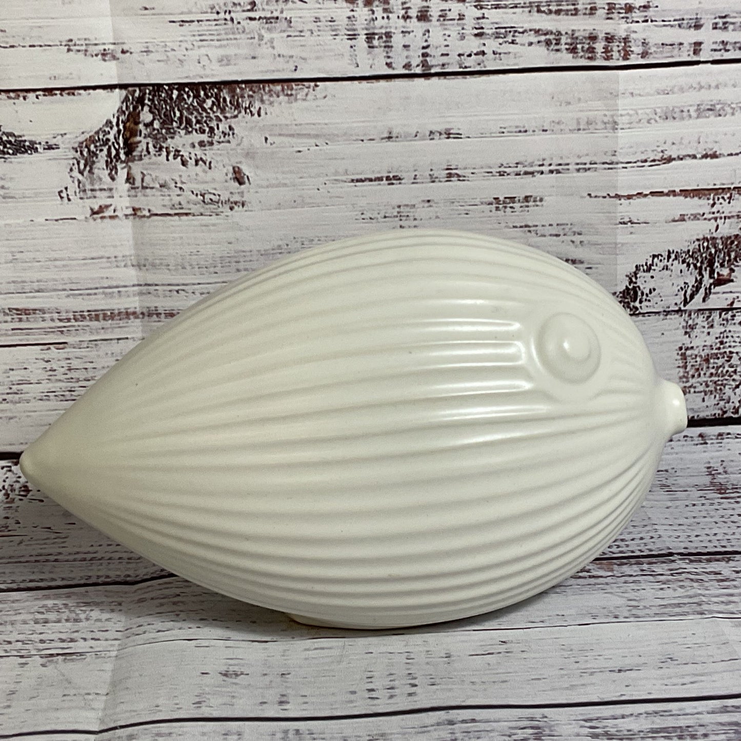 JONATHAN ADLER Puffer Blow Fish White Menagerie Series Sculpture 9.25"