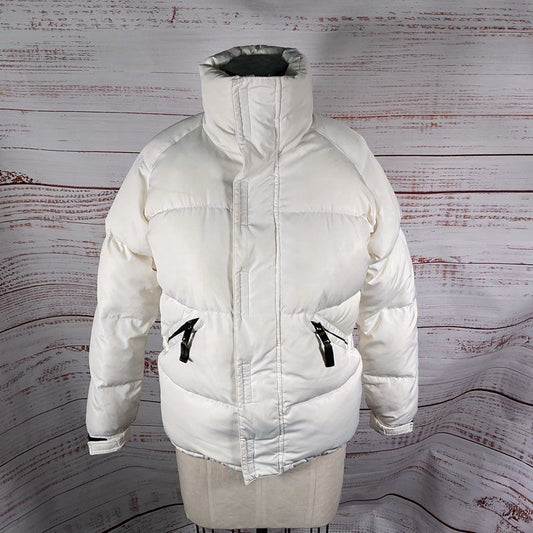Sandro H18 Titan White Down Puffer Jacket - Size 36