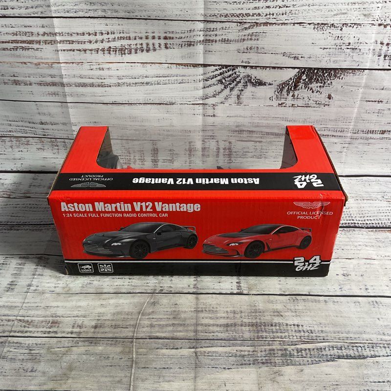 NEW Aston Martin Official V12 Vantage Red 1:24 Scale Full Function R/C Car 2025