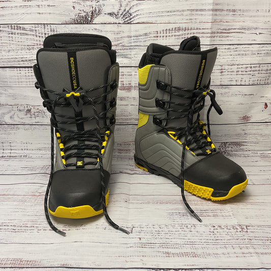 DC Scendent 2017 Gray Yellow Snowboard Binding Boots Size 9