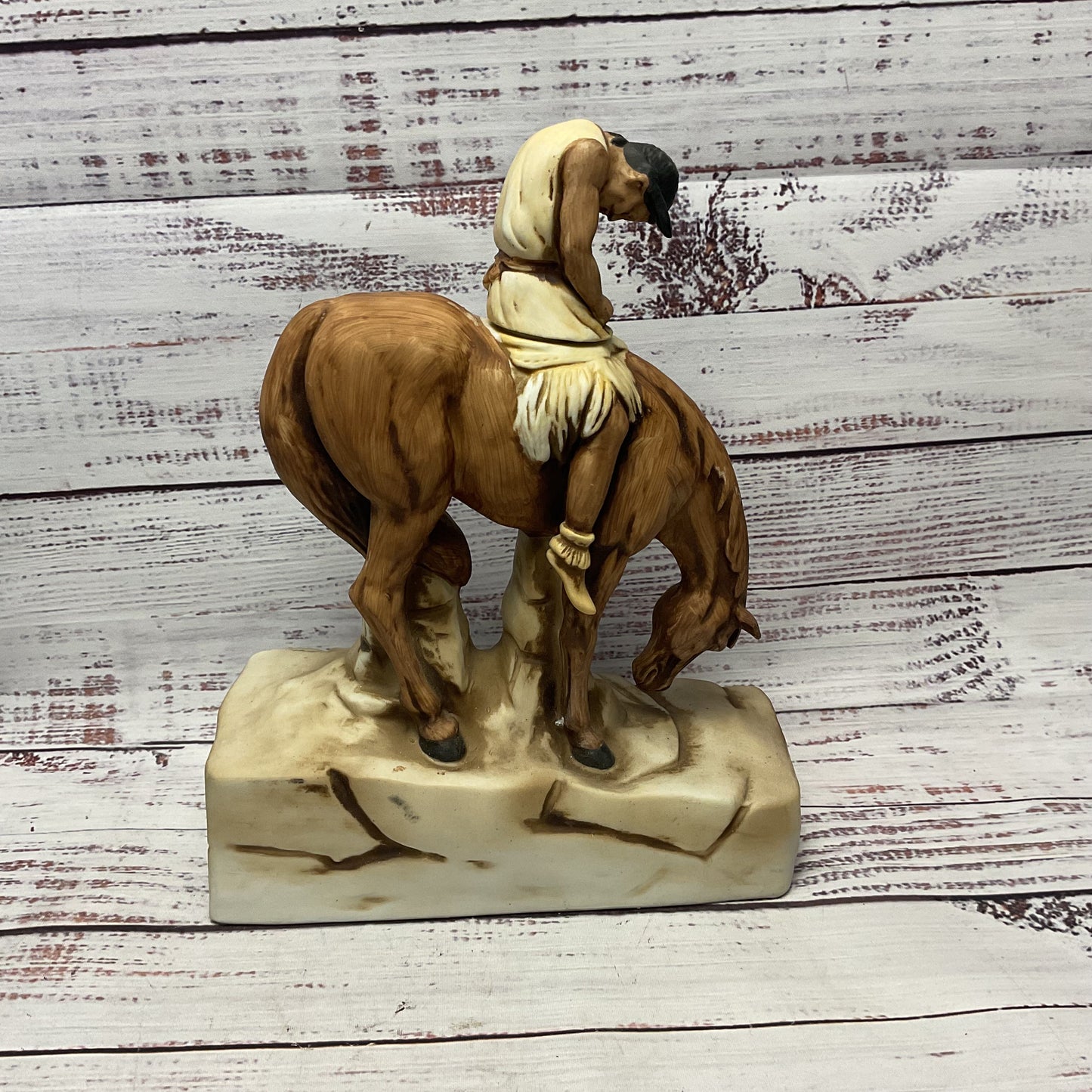 Ski Country Whiskey Decanter The End Of Trail Native Man Riding Horse