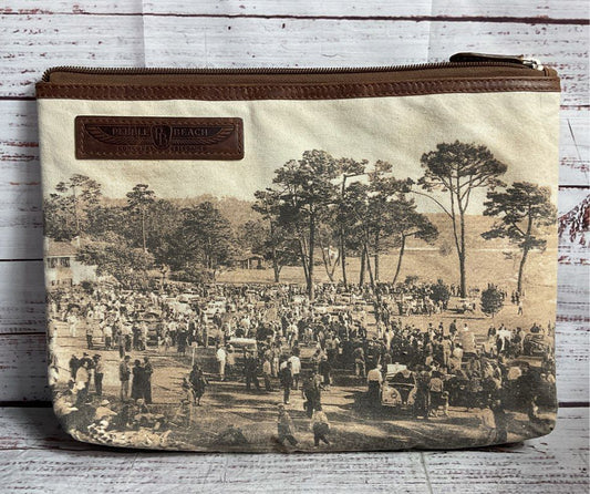 Osprey Graeme Ellisdon 2018 Pebble Beach Concours d'Elegance Zipper Pouch Brown