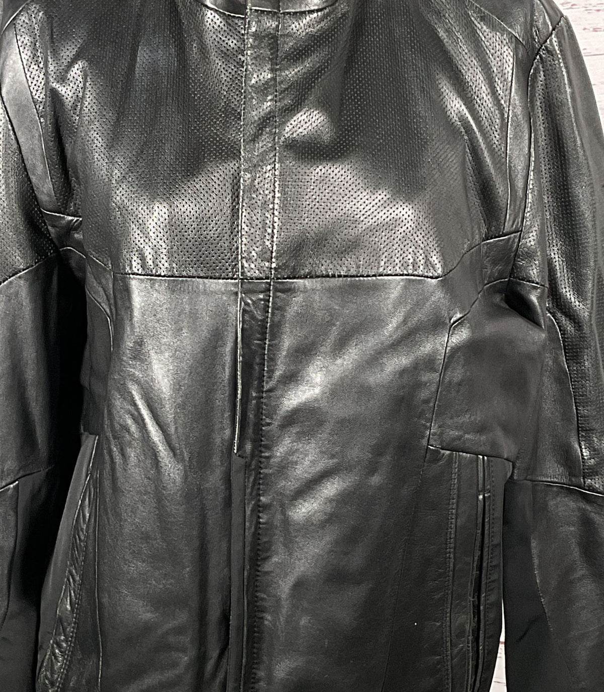 Boss Hugo Boss Lamb Leather Bomber Jacket Black L