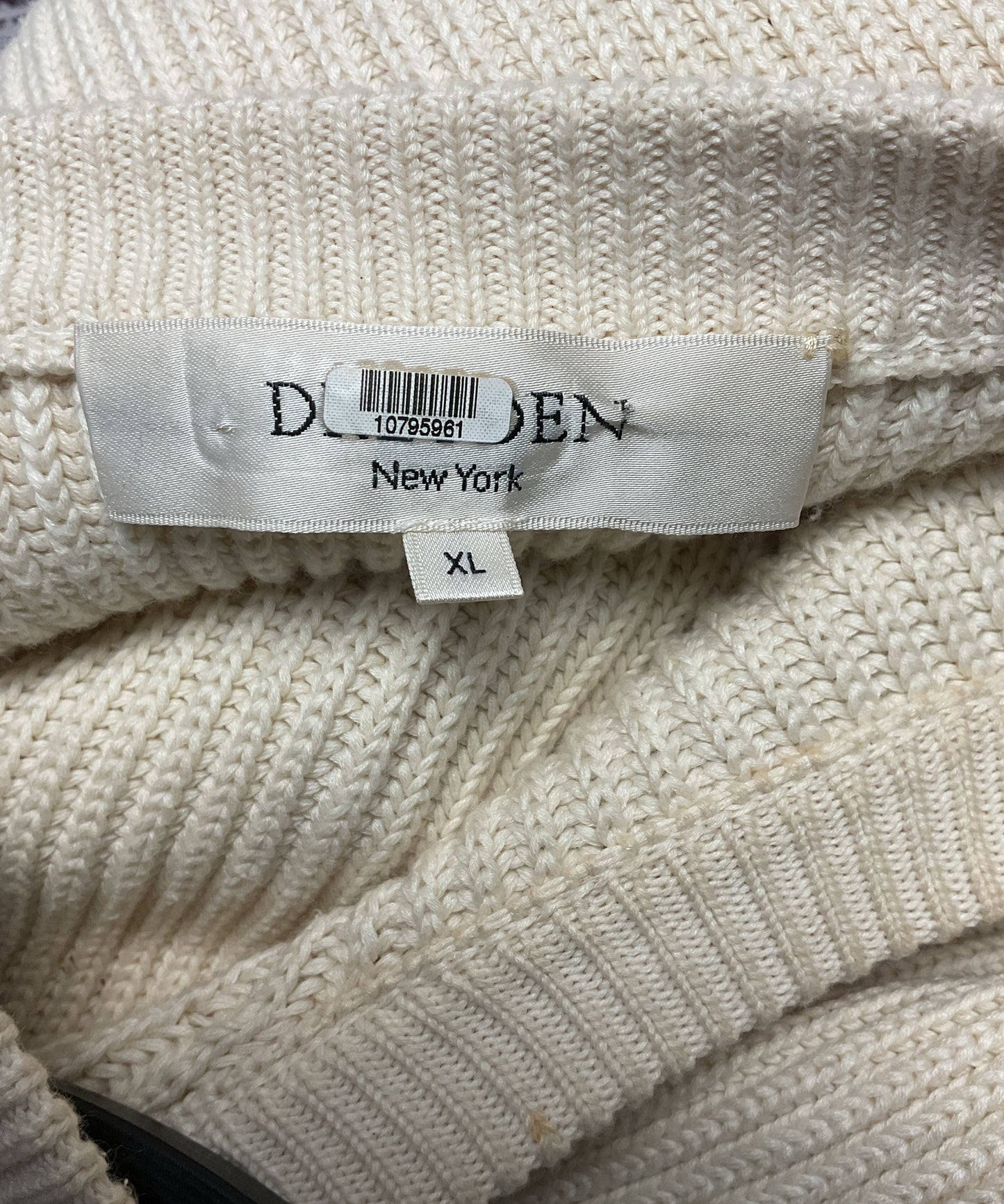 Dreyden Ivory Rhye Knit Sleeveless Sweater - Size XL