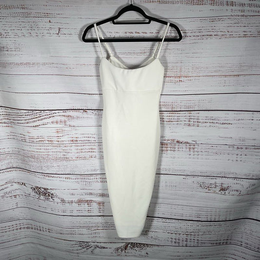Nookie Bailey White Wiggle Mini Spaghetti Strap Formal Wedding Dress - Size XS