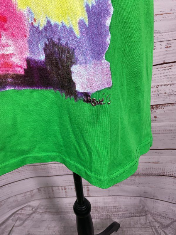 Gallery Dept. Men's Quantum Green Graphic Print Cotton Short Sleeve T-Shirt Sz M