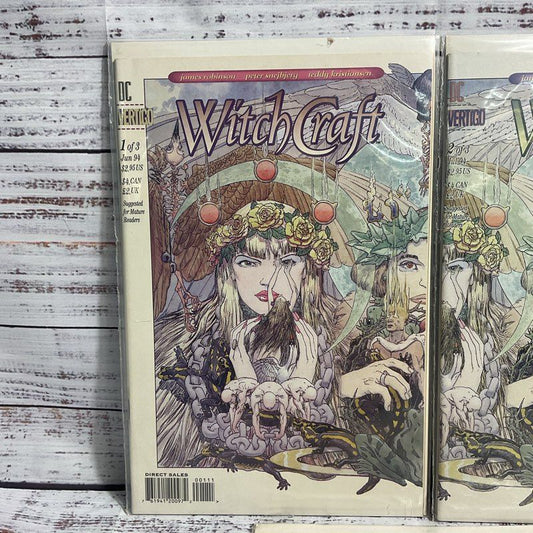 Witchcraft #1-3 Vertigo Dc Comics Vintage Sandman 1994 Ugraded