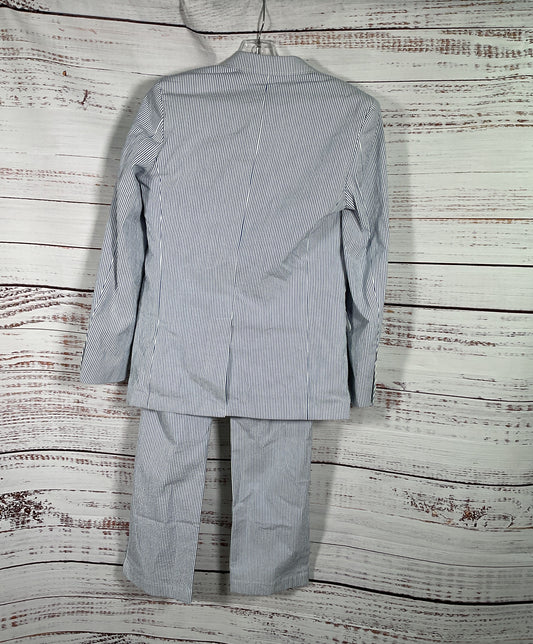 Vineyard Vines Boys Seersucker Striped Suit Ocean Splash 16