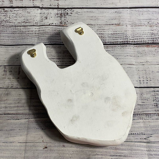 Emily Holmes "Have A Nice Day" Grocery Bag Ceramic Hanging Wall Vase Msrp $475