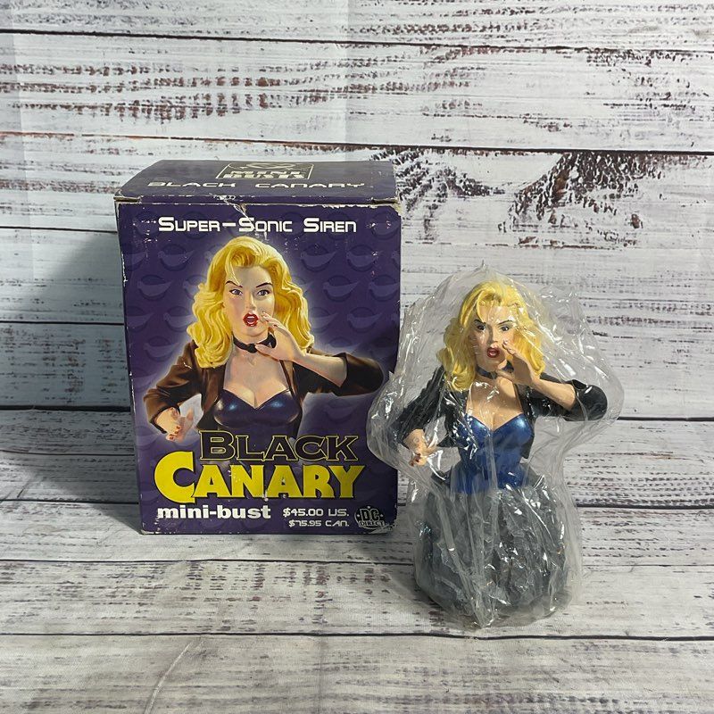 DC Direct Mini Busts Black Canary Super Sonic Siren Cold Cast Porcelain Figure