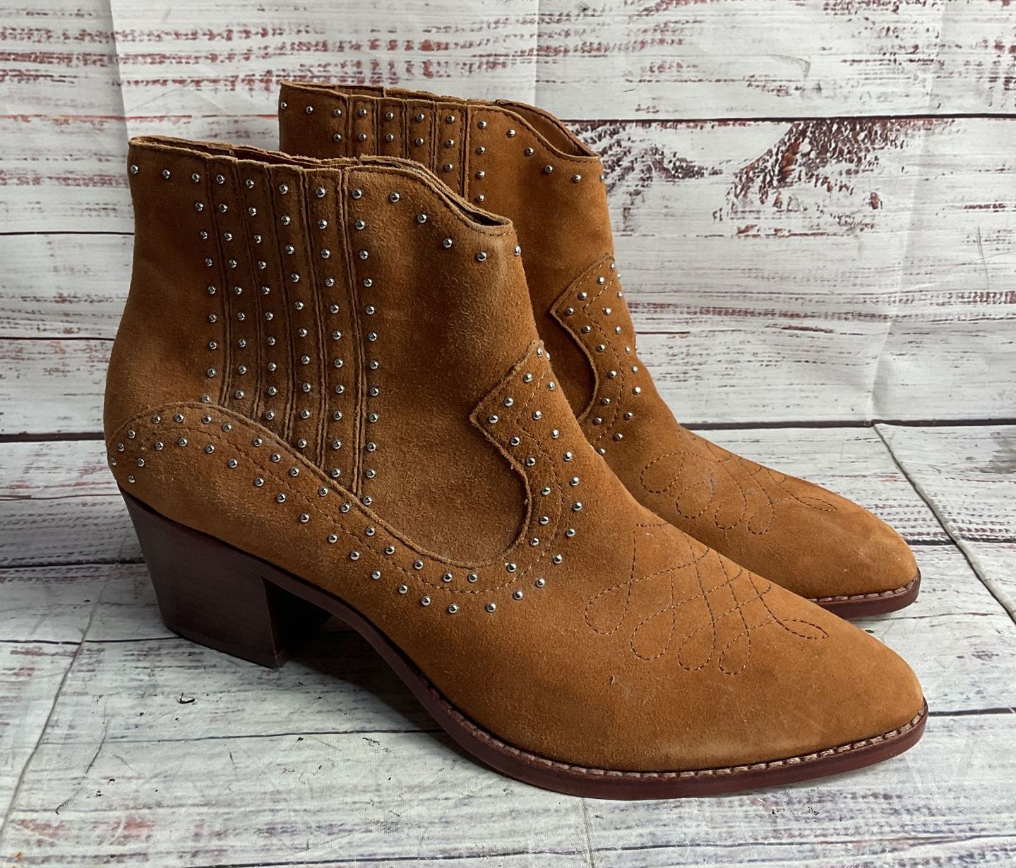 Dolce Vita Dexter Suede Booties Brown 11