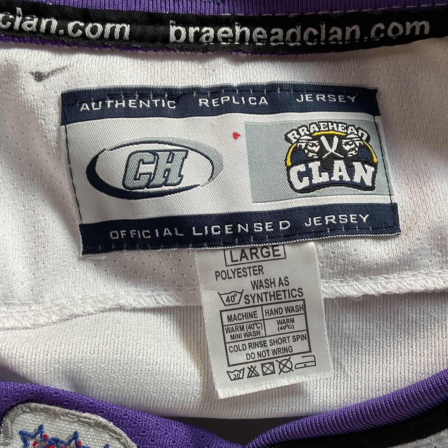 Signed???? Braehead Glasgow Clan Scotland United Kingdom Jersey- SZ L