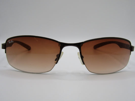 Vintage Ray-Ban 3202 Copper Tone Aluminum Wrap Sunglasses