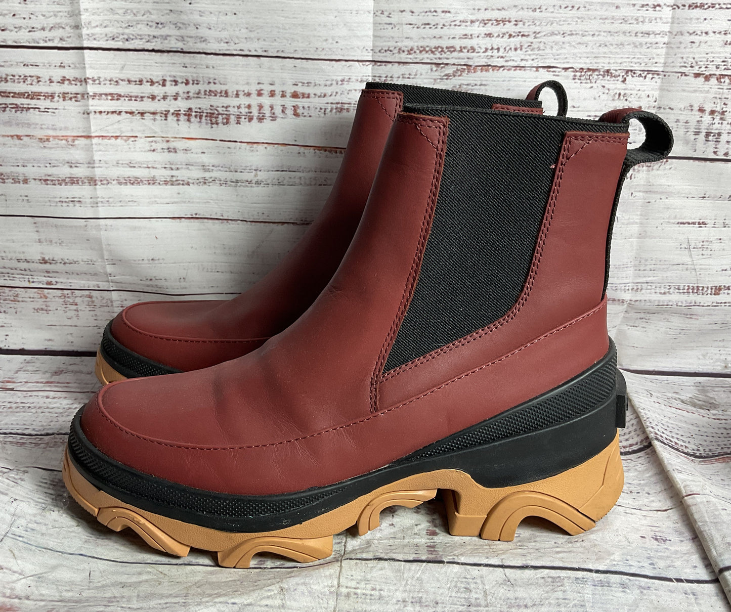 Sorel Rubber Brex Chelsea Rain Boots Spice 8