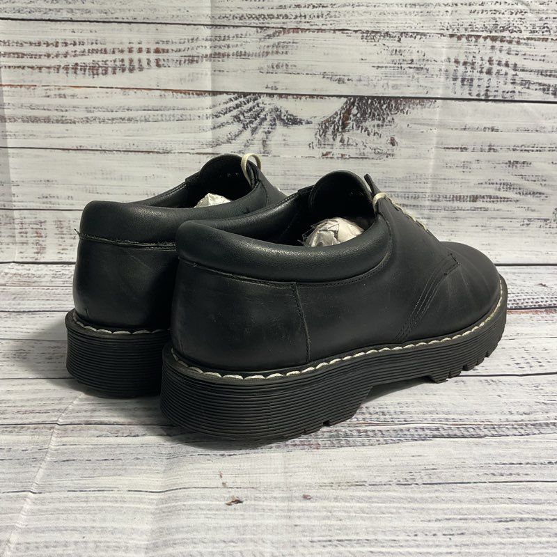 Sandro Black Leather Derby Ankle Boot Men's 8/Women's 9.5