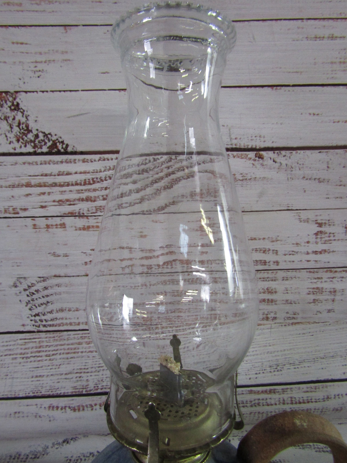 Handcrafted Glazed Ceramic Hurricane Lamp