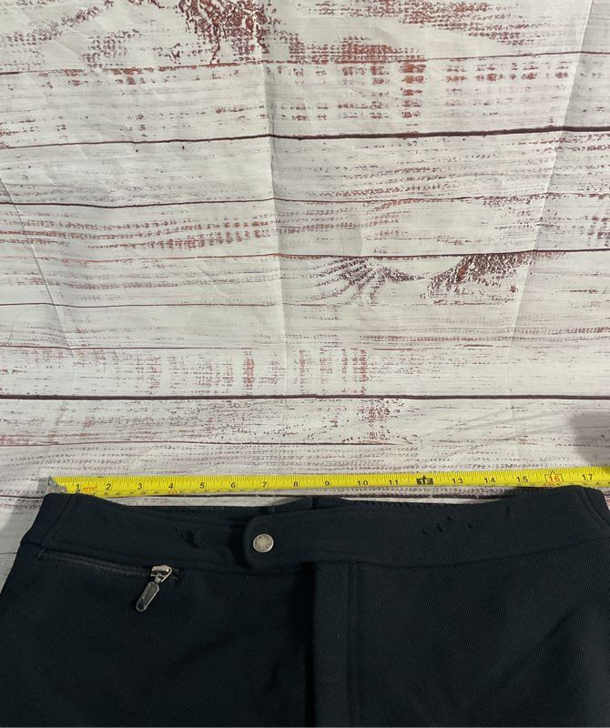 VTG Descente Ski Pants Padded Men's 38R Made In Japan Black Retro Flare Leg