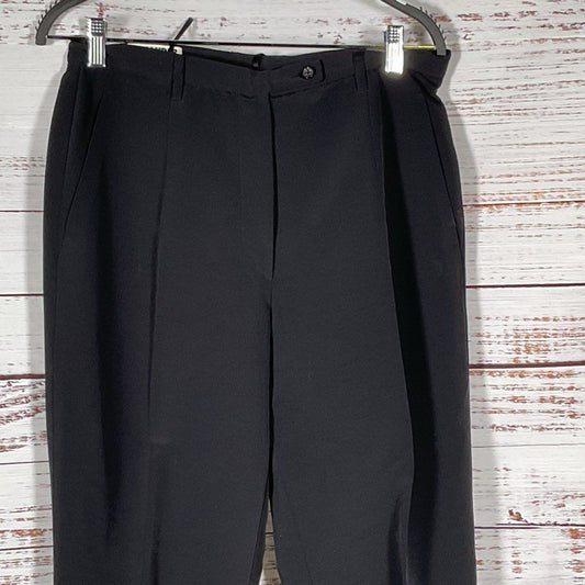 JIL SANDER Women's Black Silk Blend Dress Pants- SZ 40