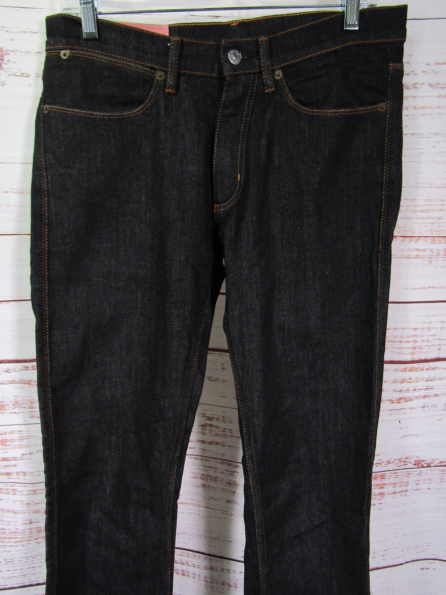 Acne Studios Bla Konst Max Men's Washed Black Jeans Size 31 Made in Italy