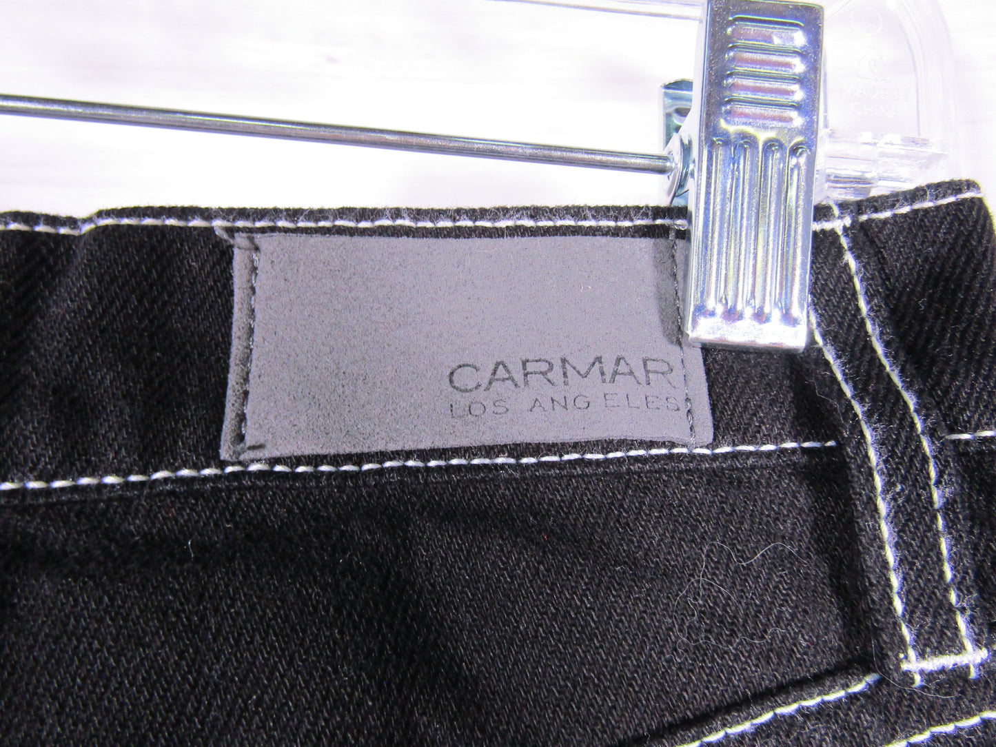 Carmar Women's Black Cotton Cut Off Denim Shorts Size 25
