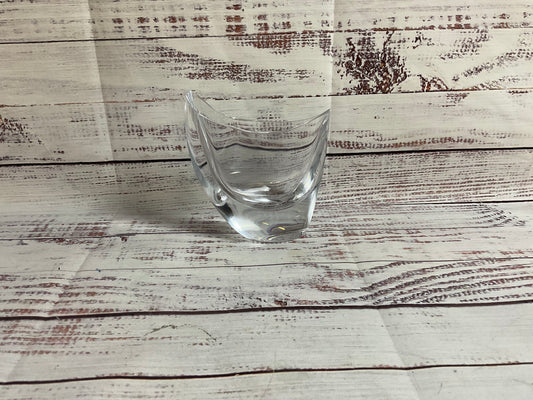 Nambe Crystal Glass Vase