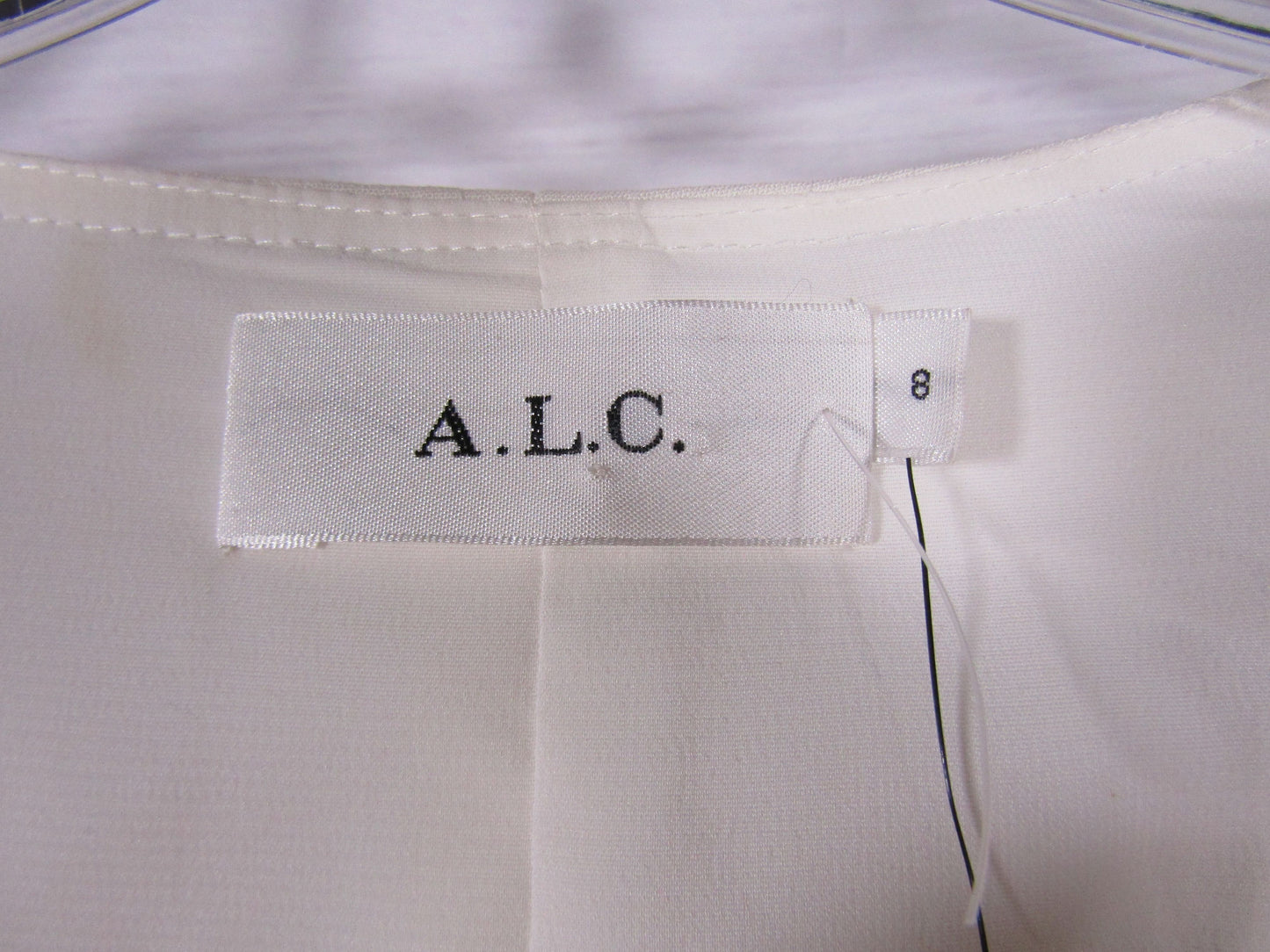 A.L.C. Carter Women's White V-Neck Dress Size 8