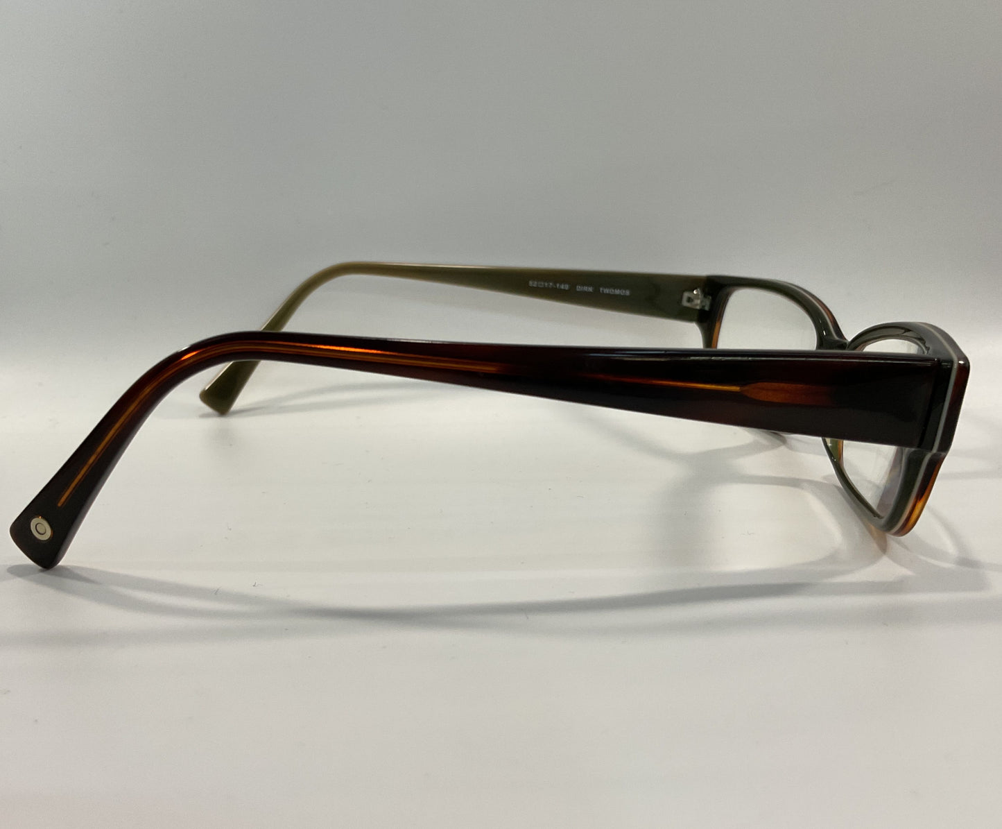 Salt Dirk Women's Brown Rectangular Eyeglasses Frame Handcrafted in Japan