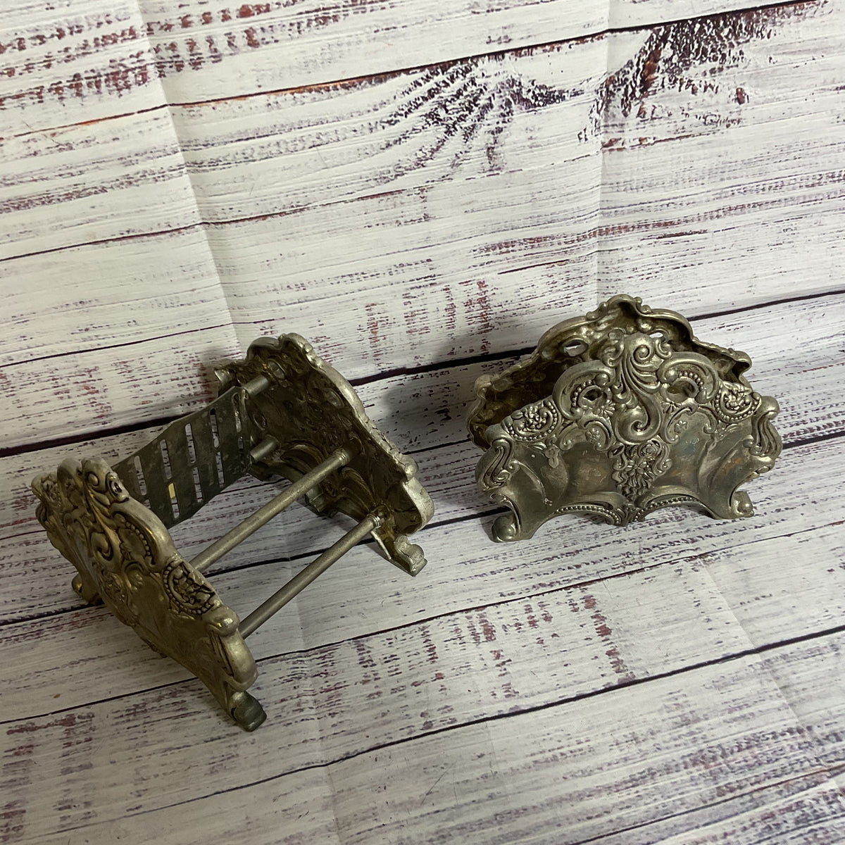 Set of 2 VTG. GODINGER Repousse Knife And Napking Holders
