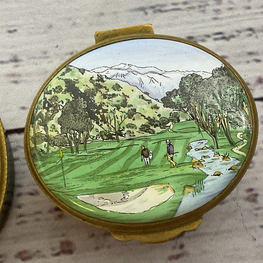 Set of 3 VTG. CRUMMLES & CO. 1992,93,94 Chrysler Bob Hope Classic Trinket Boxes