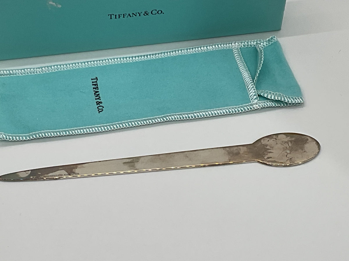 VTG. TIFFANY & CO "Please Return To Tiffany & Co." Sterling Silver Letter Opener