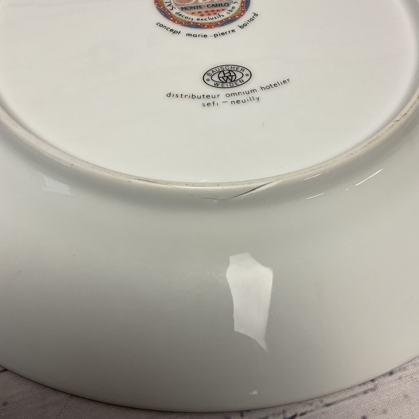 Bauscher Weiden Monte Carlo Salle Empire Hotel De Paris Decorative Plate 11"
